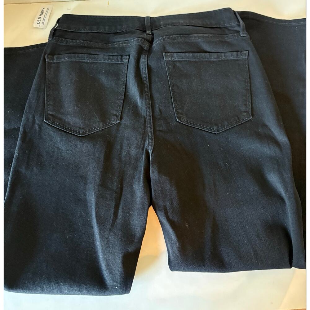 Old Navy Wow straight jeans NEW 12 Short Black High rise - Picture 5 of 5
